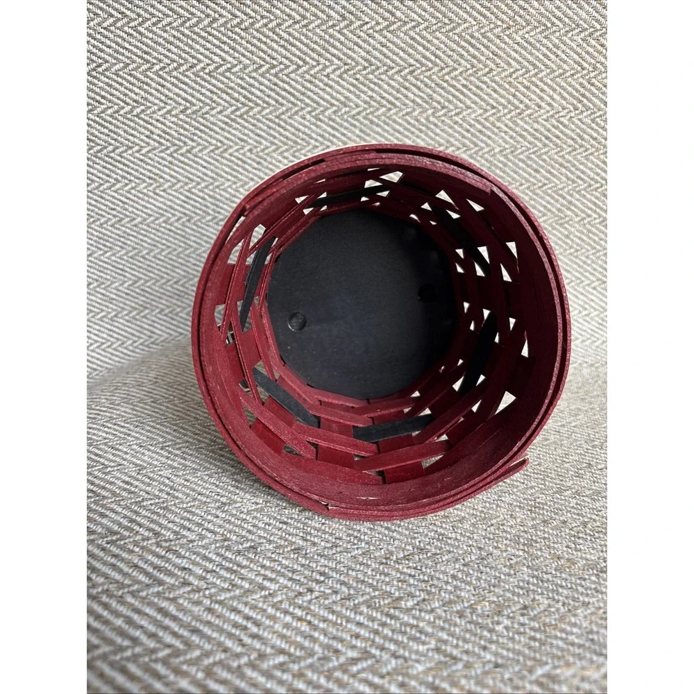 Longaberger SANTA BELLY BABY Basket 2015 Red Black White